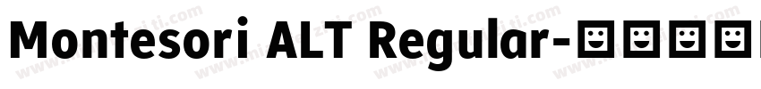 Montesori ALT Regular字体转换